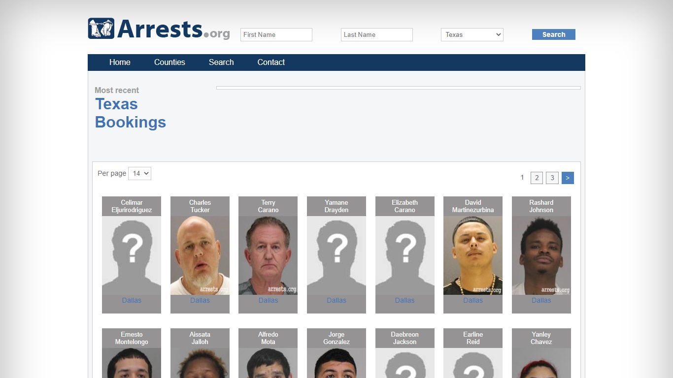 Texas Arrests and Inmate Search